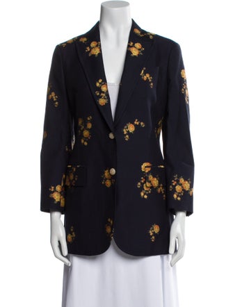 Gucci 2018 Floral Print Blazer