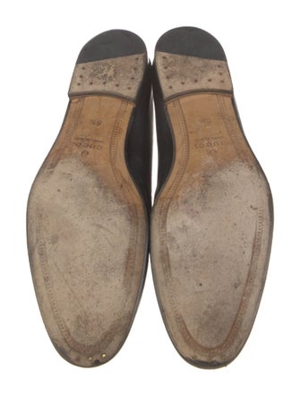 Gucci Horsebit Accent Leather Dress Loafers