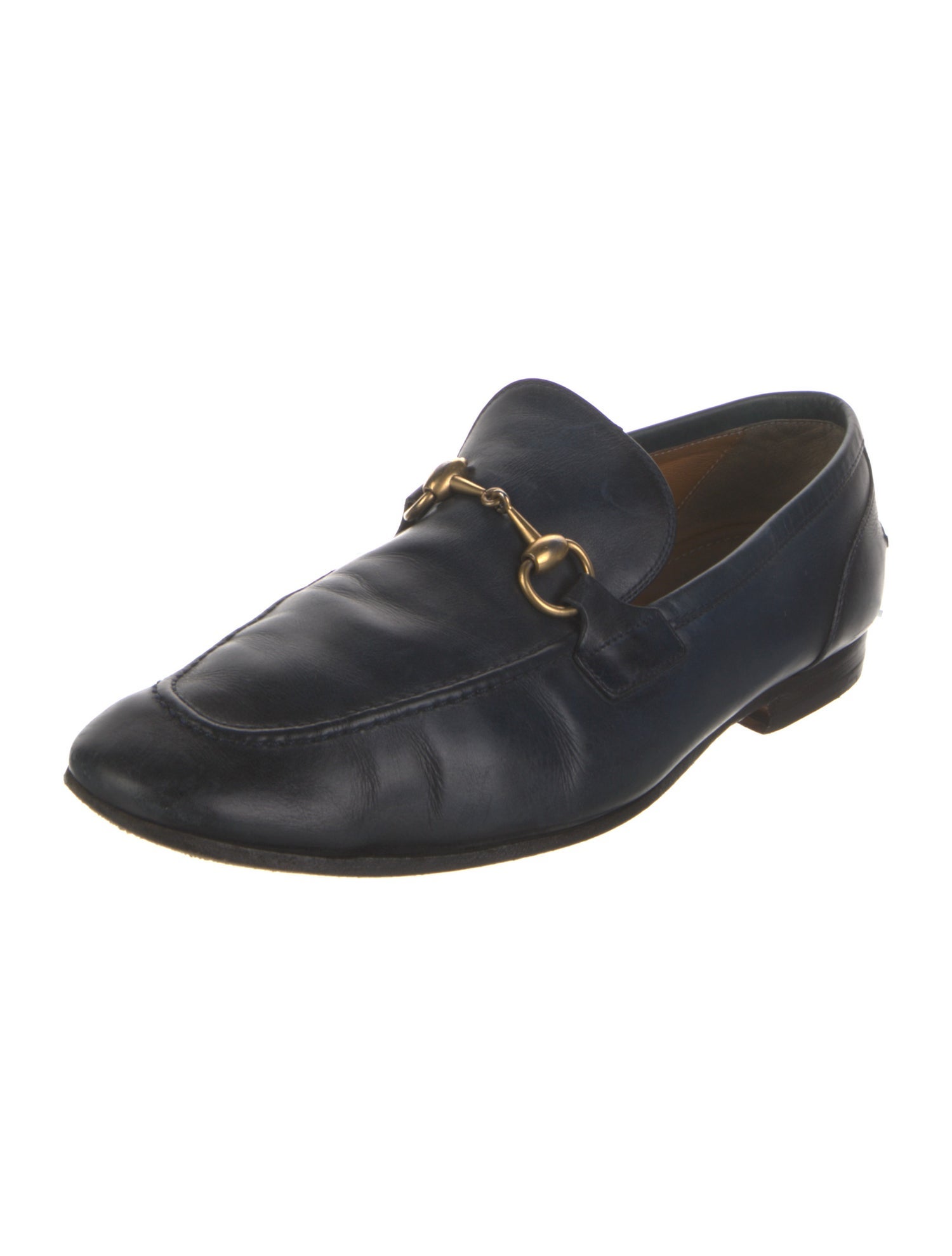 Gucci Horsebit Accent Leather Dress Loafers