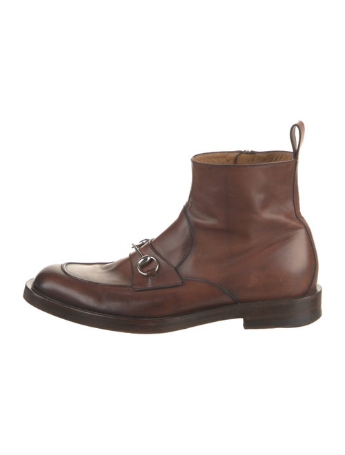 Gucci Horsebit Accent Leather Boots