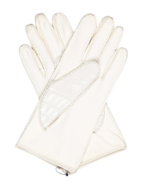Gucci Solid Leather Gloves