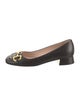 Gucci Horsebit Accent Leather Pumps