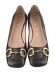 Gucci Horsebit Accent Leather Pumps