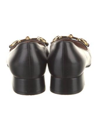Gucci Horsebit Accent Leather Pumps