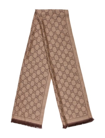 Gucci Wool GG Logo Scarf