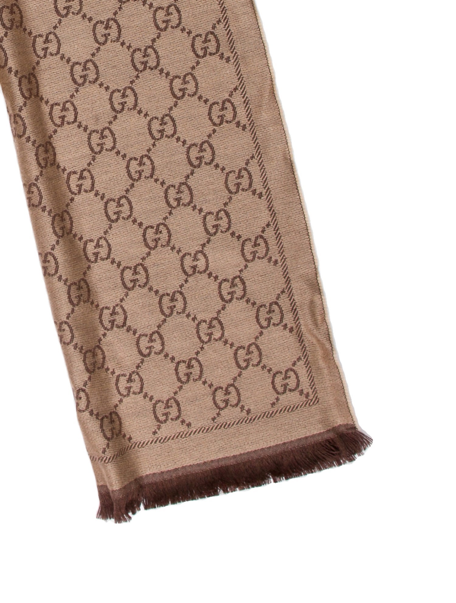 Gucci Wool GG Logo Scarf