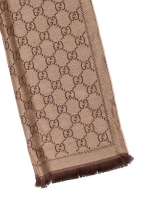 Gucci Wool GG Logo Scarf