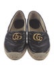 Gucci Double G Logo Leather Espadrilles