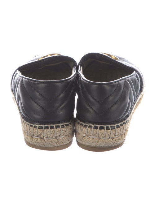 Gucci Double G Logo Leather Espadrilles