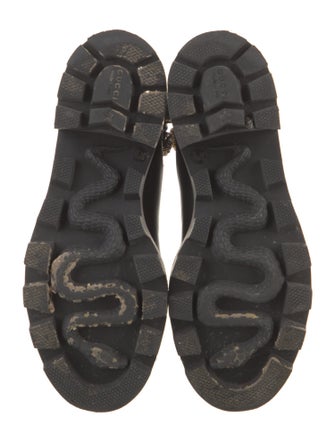 Gucci GG Crystal Leather Chelsea Boots