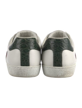 Gucci Web Accent Leather Sneakers