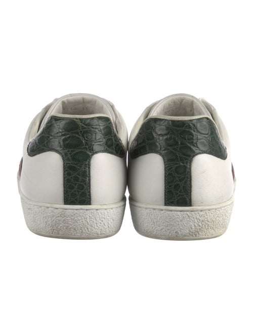 Gucci Web Accent Leather Sneakers
