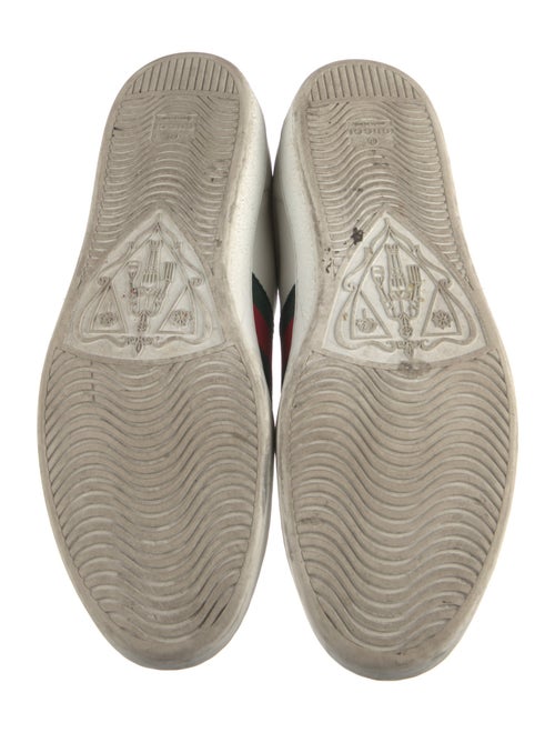Gucci Web Accent Leather Sneakers