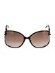 Gucci Marina Chain Accent Oversize Sunglasses
