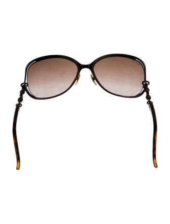 Gucci Marina Chain Accent Oversize Sunglasses