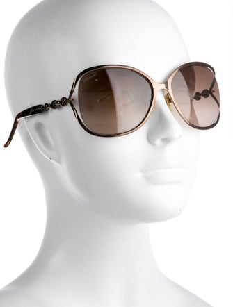 Gucci Marina Chain Accent Oversize Sunglasses