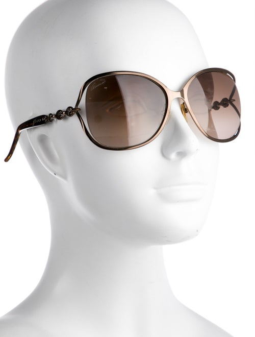 Gucci Marina Chain Accent Oversize Sunglasses