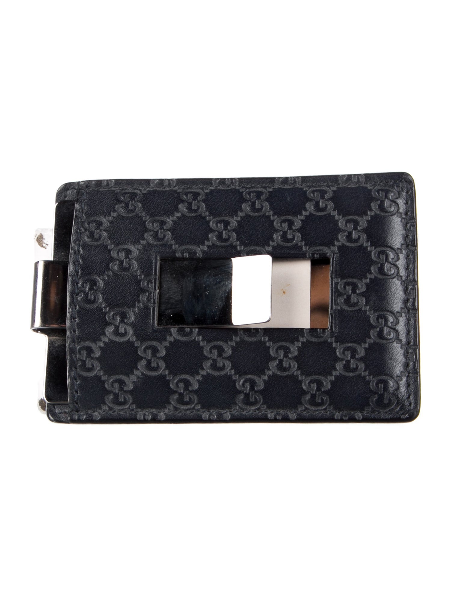 Gucci Money Clip Microguccissima Pattern Card Holder