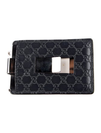 Gucci Money Clip Microguccissima Pattern Card Holder