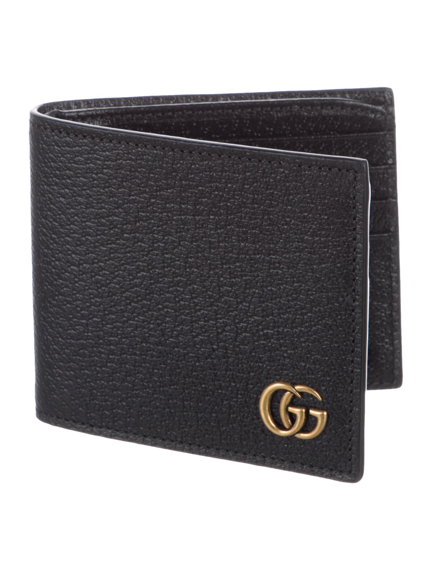 Gucci Double G Logo Leather Bifold Wallet