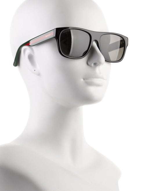 Gucci Web Accent Wayfarer Sunglasses