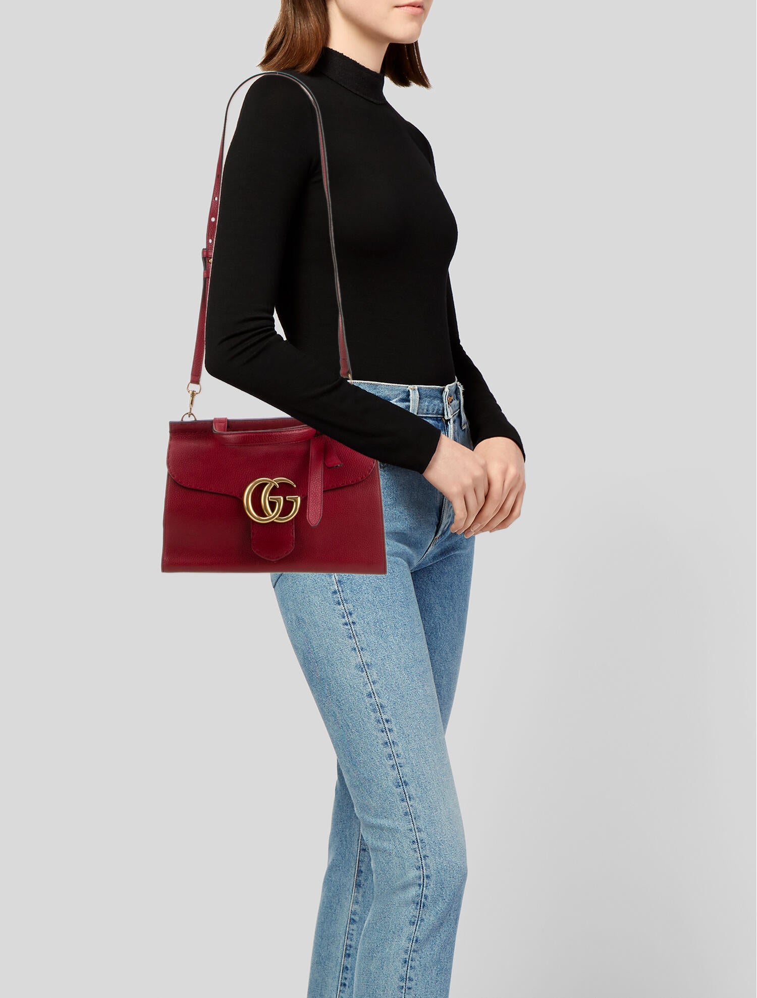 Gucci GG GG Marmont Top Handle Bag Small