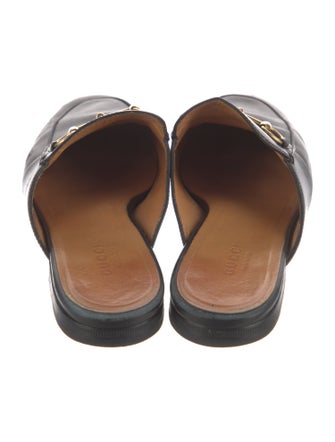 Gucci Horsebit Accent Leather Mules