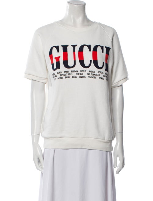 Gucci Graphic Print Crew Neck T-Shirt