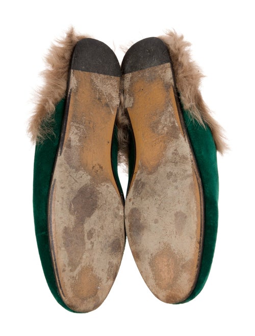 Gucci Horsebit Accent Velvet Mules