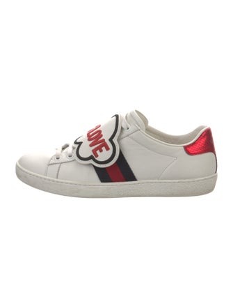 Gucci Sylvie Web Accent Leather Sneakers