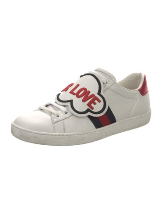 Gucci Sylvie Web Accent Leather Sneakers
