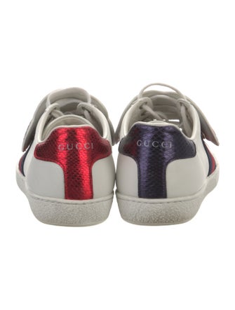 Gucci Sylvie Web Accent Leather Sneakers