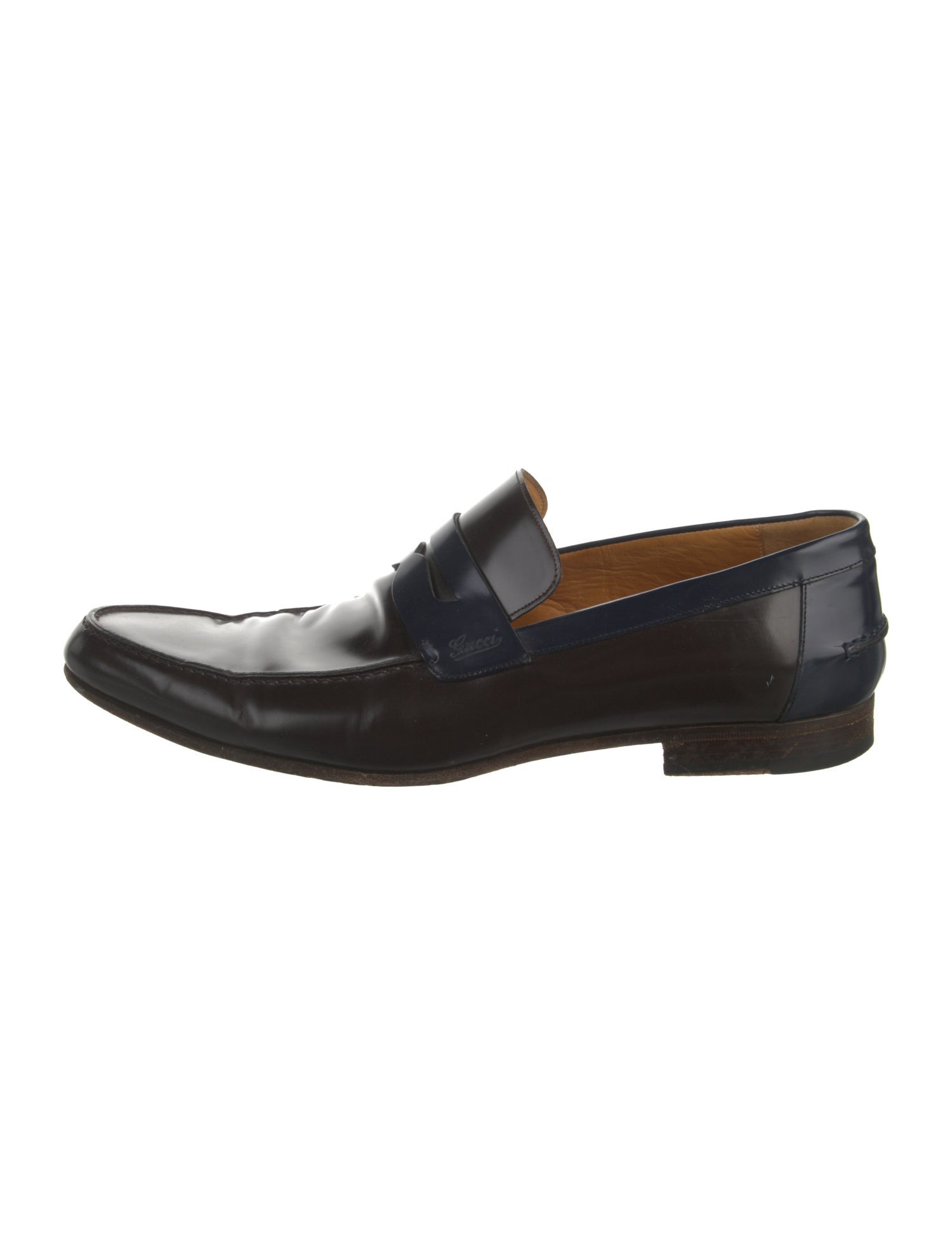 Gucci Vintage Horsebit Accent Dress Loafers