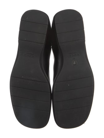 Gucci Web Accent Leather Chelsea Boots