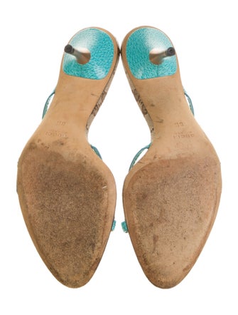 Gucci GG Canvas Leather Slides