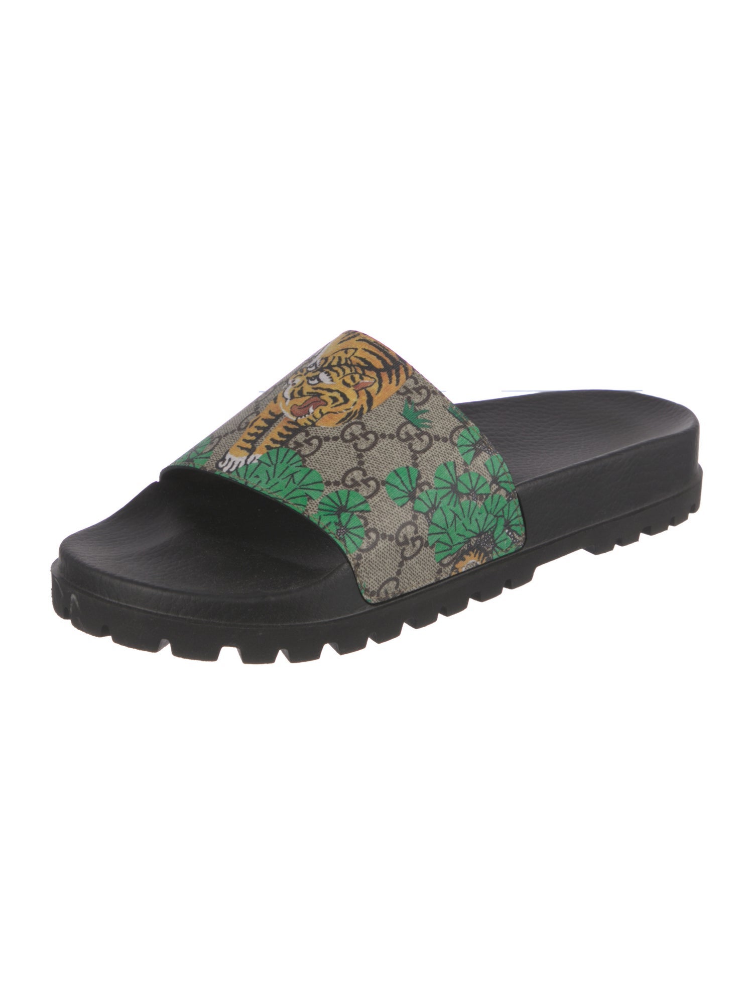 Gucci Bengal Print Rubber Slides