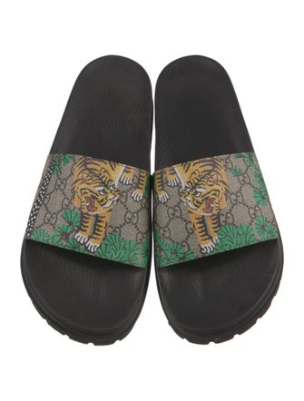 Gucci Bengal Print Rubber Slides