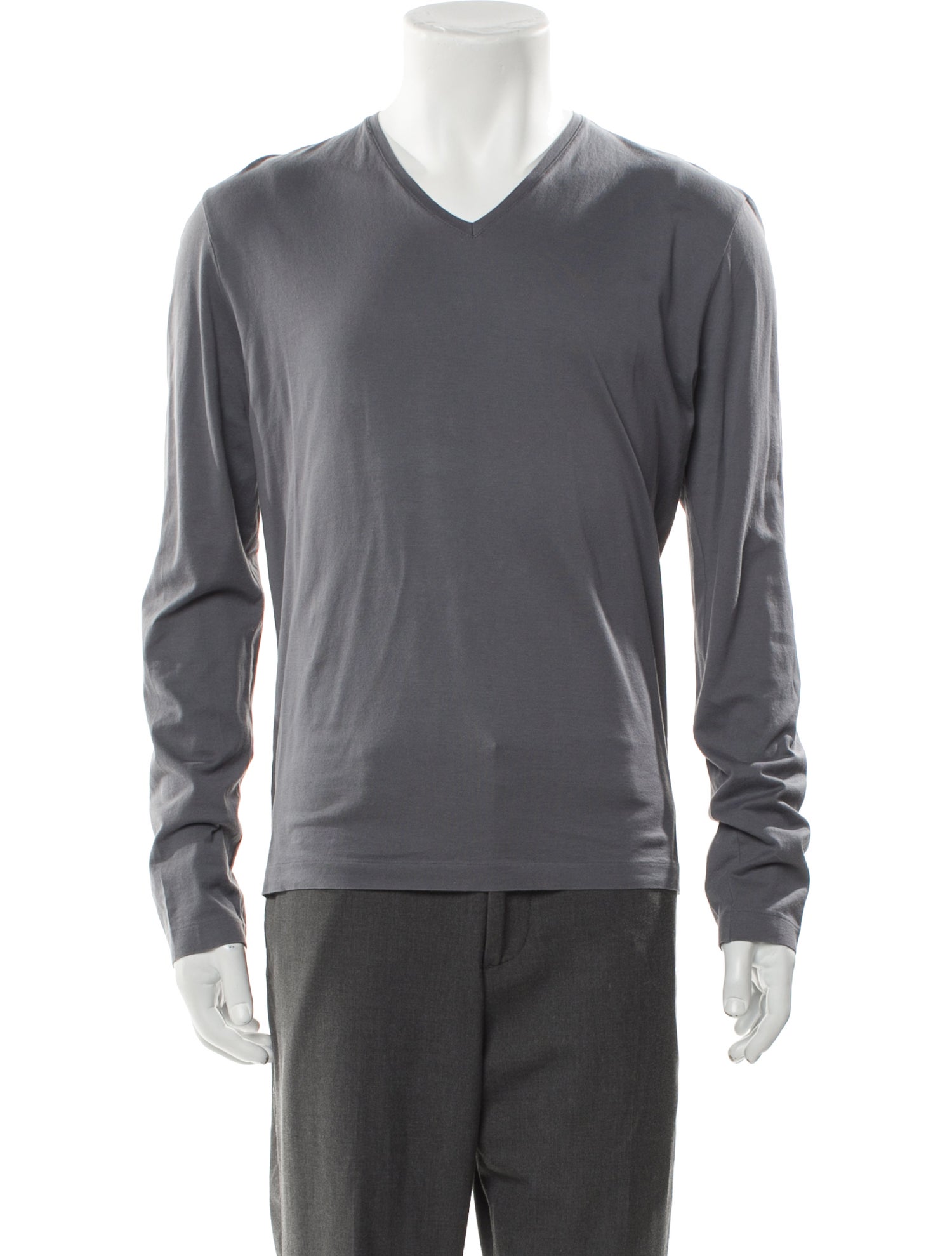 Gucci Web Accent V-Neck T-Shirt