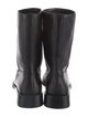 Gucci Web Accent Leather Rain Boots