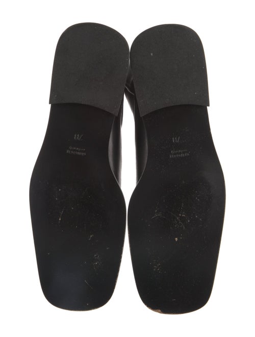 Gucci Web Accent Leather Rain Boots