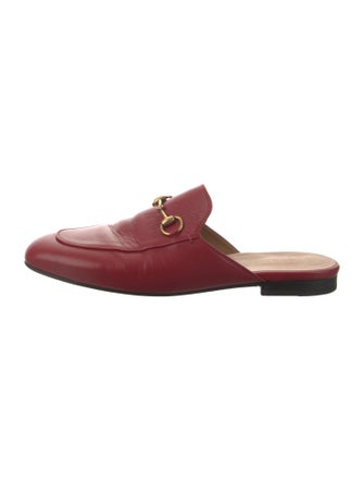 Gucci Horsebit Accent Leather Mules