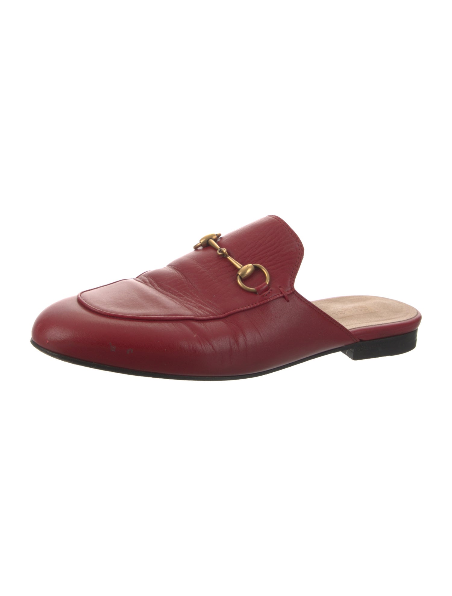 Gucci Horsebit Accent Leather Mules