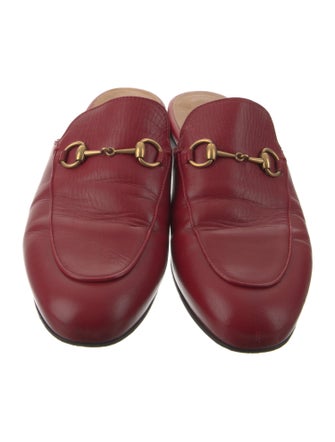 Gucci Horsebit Accent Leather Mules