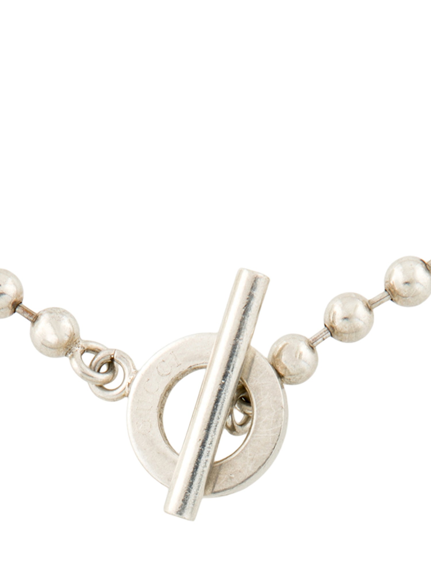 Gucci Beaded Chain Toggle Necklace