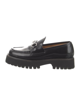 Gucci Horsebit Accent Leather Loafers
