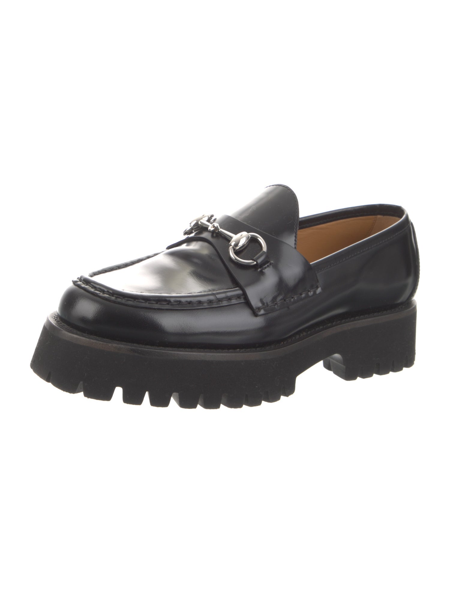 Gucci Horsebit Accent Leather Loafers