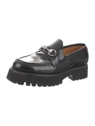 Gucci Horsebit Accent Leather Loafers