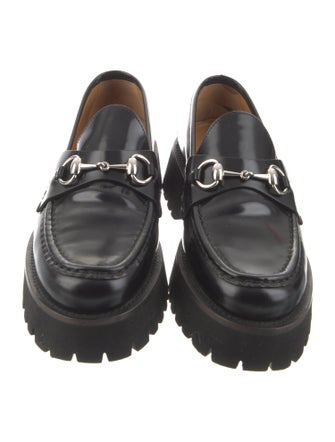 Gucci Horsebit Accent Leather Loafers
