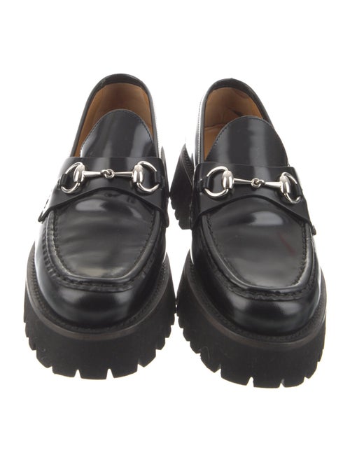 Gucci Horsebit Accent Leather Loafers