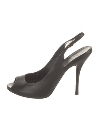 Gucci Leather Slingback Pumps